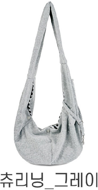 HIDREAM 강아지 고양이 슬링백 이동가방 숄더백 애견 카시트 산책가방 반려견 개가방 포대기, 그레이, 1개