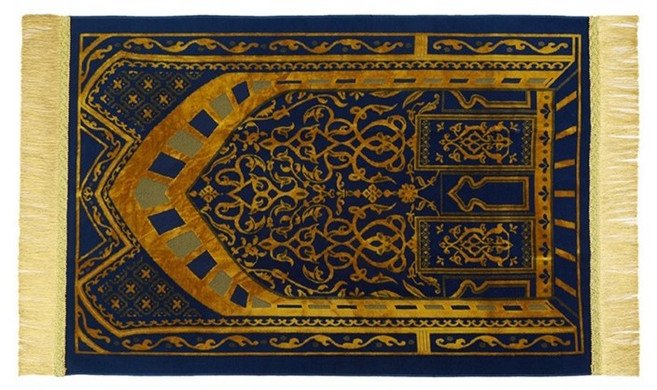 무슬림 기도 러그 휴대용 매트 70x110cm 여행용 가정용 기도 매트 간단히 인쇄