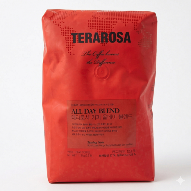 테라로사 올데이 블렌드 원두커피, 홀빈(분쇄안함), 1.13kg, 1개
