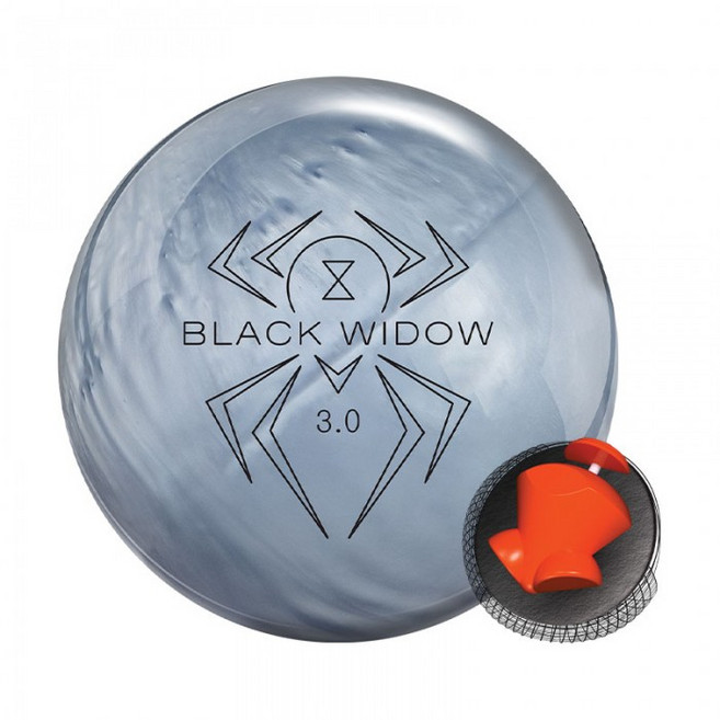 햄머 블랙위도우 3.0 실버펄 볼링공 공인구 15 하이퍼포먼스, 15파운드, 1개