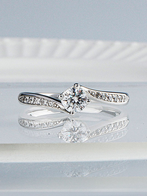 샤밍 3부 다이아반지 우신 웨딩밴드 링 트윙클 4발