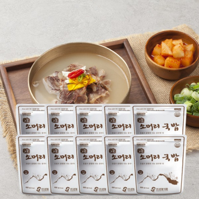 선봉식품 소머리국밥 600g 10팩 세트, 10개