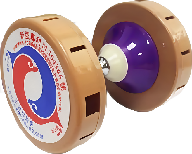 巨 一般扯鈴 三合一響鈴 (小) A-10137 台灣製 兒童玩具 運動玩具, 1個, 淺咖啡色