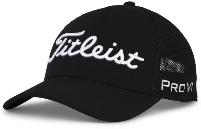 [아쿠쉬네트코리아 정품] 타이틀리스트 2025 투어 퍼포먼스 메시 모자 TH25ATPMA, 1개, 블랙/화이트