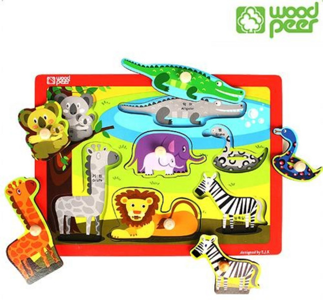 손잡이퍼즐/사파리, 1개