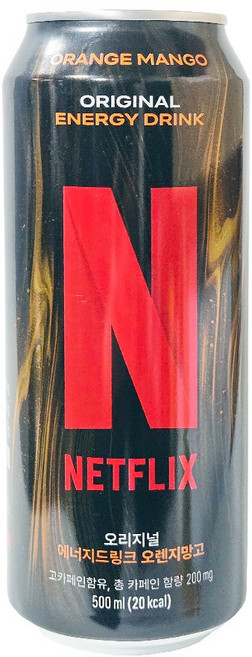 넷플릭스 에너지드링크 오렌지망고맛, 12개, 500ml
