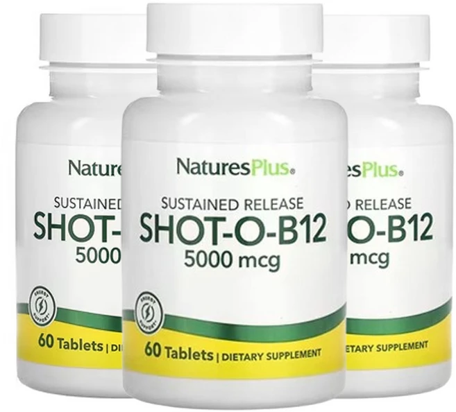 네이쳐스플러스 서방형 샷-O-B12 5000mcg 60정, 3개 - 쿠팡