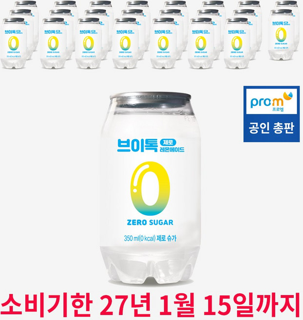브이톡 제로 레몬에이드 350ml 24캔, 350ml x 1박스673009 24, 24개