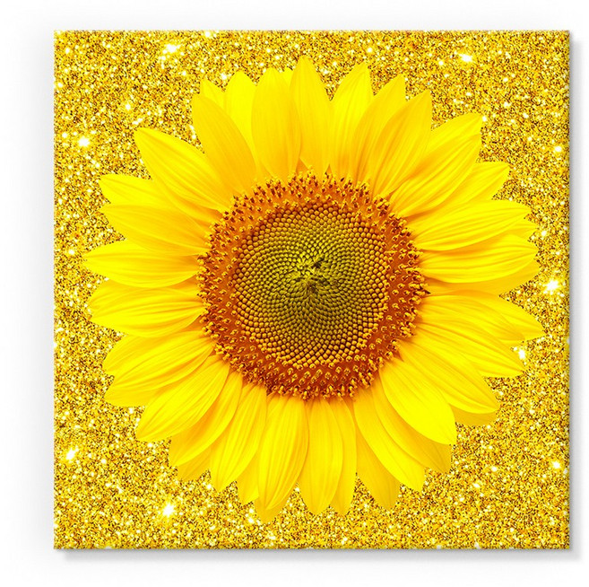 돈들어오는 그림 풍수 해바라기 두꺼비집 배전함 가리개 액자 10종 현관 풍수 소품, 6. 골드 한송이 해바라기