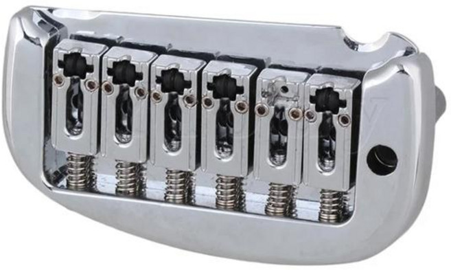 블랙 합금 일렉트릭 기타 이중 잠금 트레몰로 브릿지 6 현, 1개