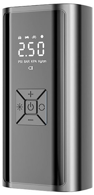 AI充氣王 無線電動打氣機 車用輪胎充氣泵, 1個, 無線5代充氣王【1.5倍充氣/可反充電】, 黑色