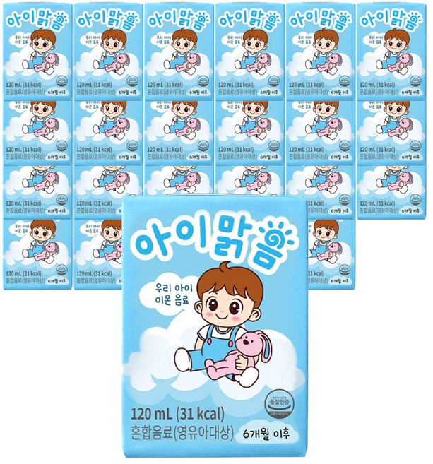 일화 아이맑음 우리아이 이온음료, 120ml, 24개