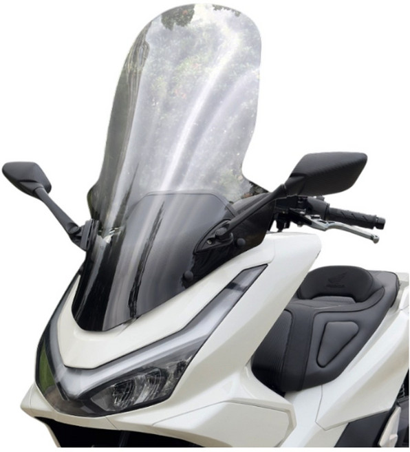 알테쉬 혼다 77cm PCX 롱스크린 백미러 풀세트 25년 26년 바람막이 윈드스크린 호환, 1세트, 스모그