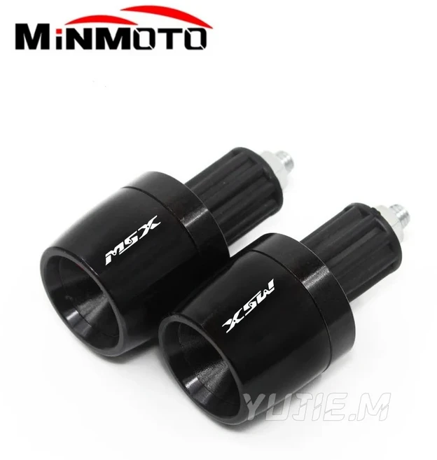 MSX125 Grom 2013-2025 오토바이 액세서리 핸들바 그립 바 캡 엔드 플러그, 10 Black-C