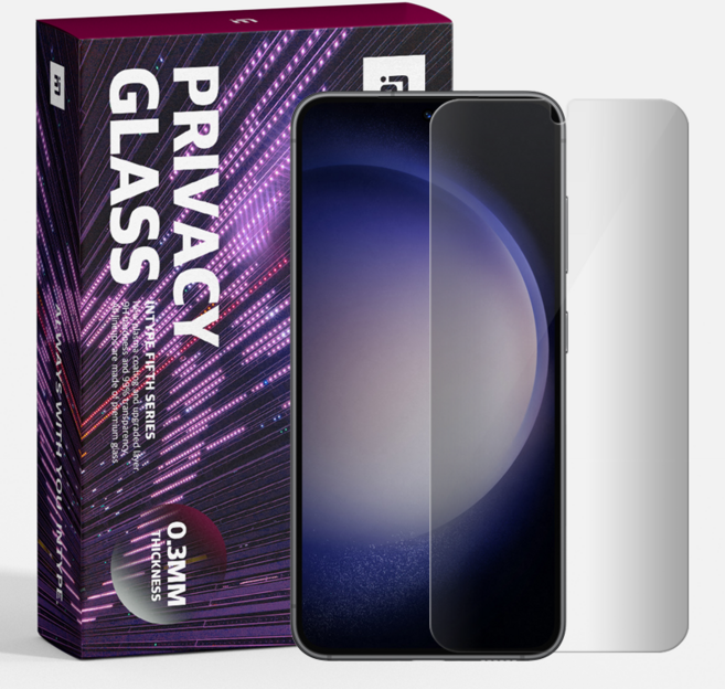 지문인식 갤럭시 강화유리 사생활보호필름, 2개