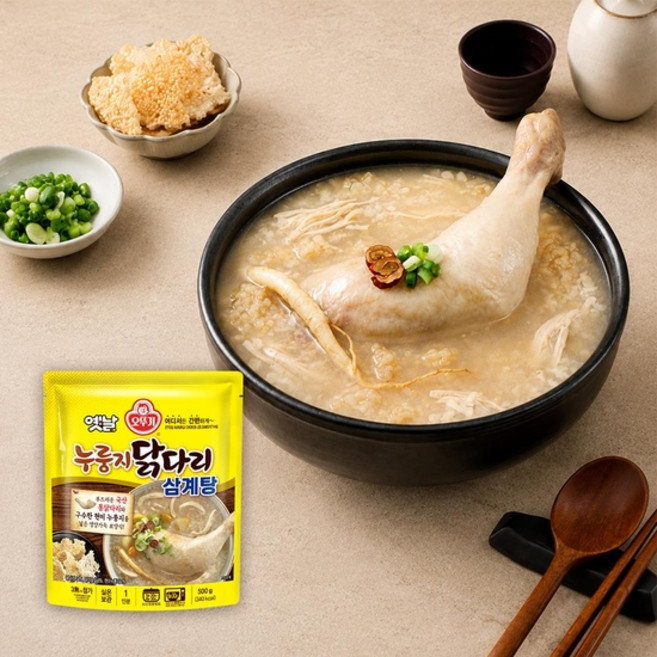 오뚜기 옛날 누룽지 닭다리 삼계탕, 1개, 500g