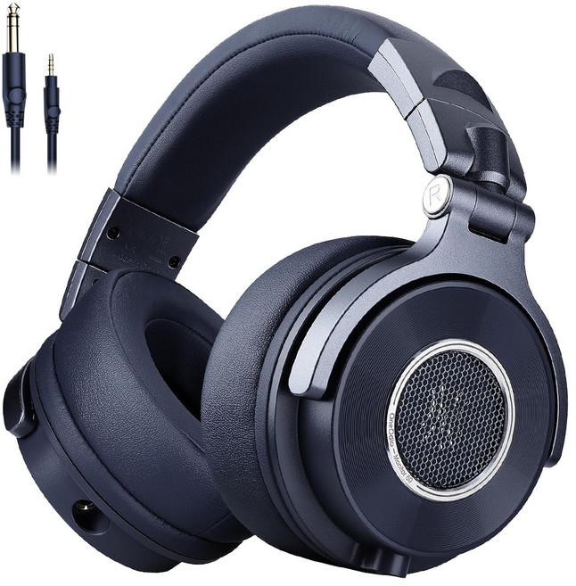 OneOdio Monitor 60 프로페셔널 스튜디오 모니터링 DJ 헤드폰 유선 6.35mm 3.5mm 헤드폰, blue, MONITOR60