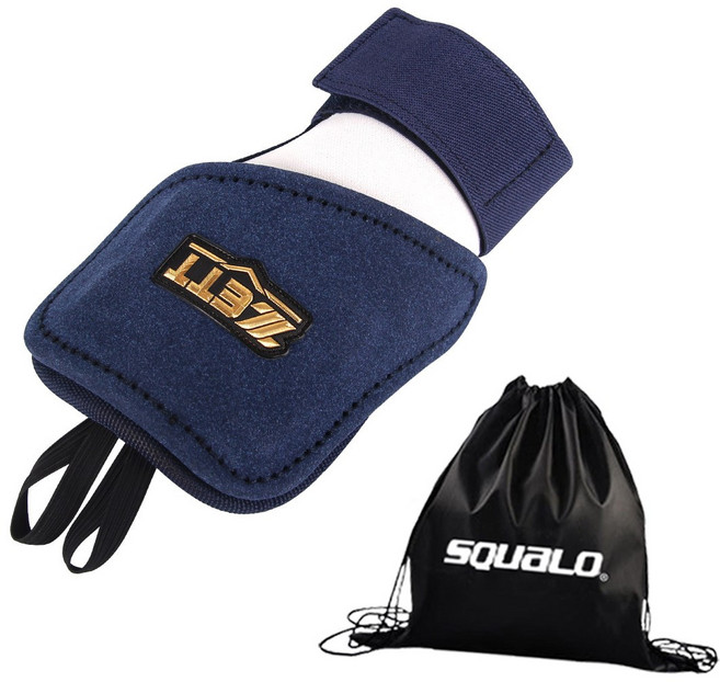 제트 손등가드 우타 BLK-45, 네이비 / 화이트 + SQ 가방, 1개