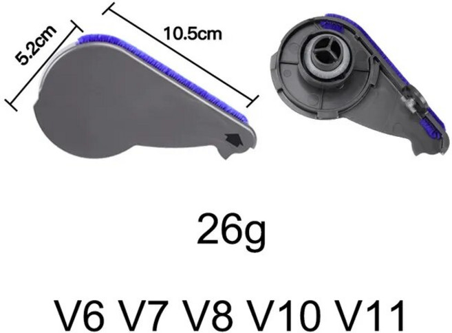 롤러 브러시 바 엔드 캡 커버 다이슨 V6 V10 진공 청소기용 소프트 스트립 사이드 교체 부품, 01 1pcs, 1개