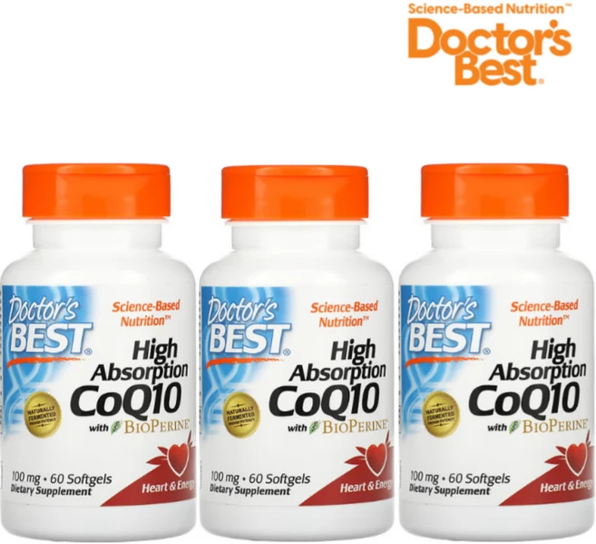닥터스베스트 코큐텐 바이오페린 100mg 60정 코엔자임 유비퀴논 CoQ10 [1+1], 3개 - 쿠팡
