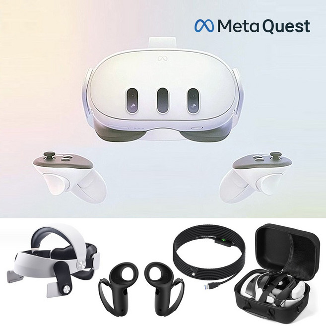 IT_메타 퀘스트3 128GB 다이아몬드패키지(본품+그립+가방+스트랩+케이블) 재고보유, 1개