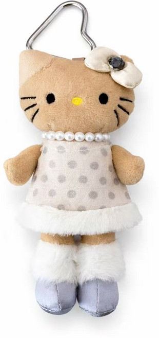 퍼플지니 고양이키링, 1개, 그레이키티