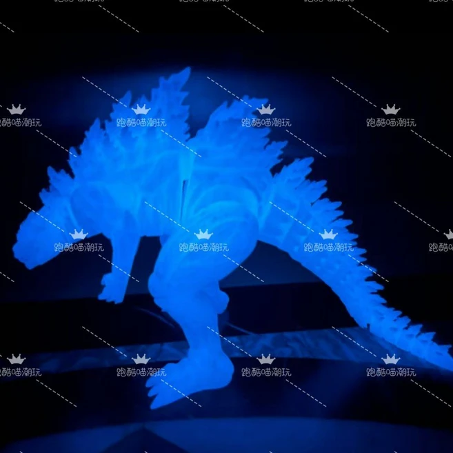 3D 프린트 움직이는 고질라 장난감, 빛나는 청색 21cm, 1개 - 쿠팡