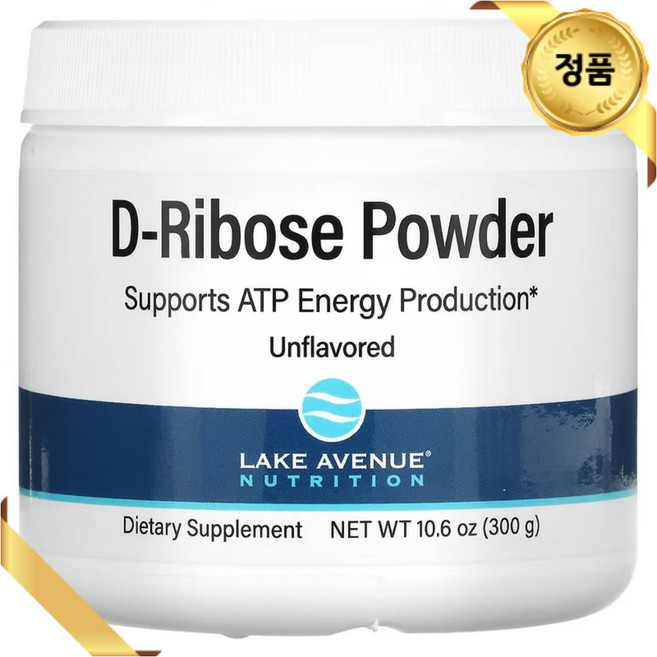 레이크 애비뉴 뉴트리션 D-리보스 파우더 무향 300g 디 리보오스 분말, 1개