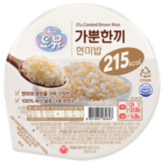 오뚜기 가뿐한끼 현미밥 150g 30개입, 36개