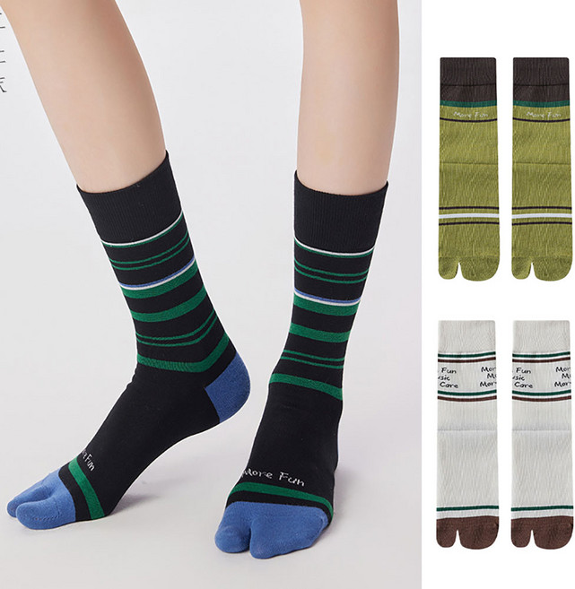 에이블탑 패션 발가락 쪼리 장목 족발 면 타비양말 3종세트 n286