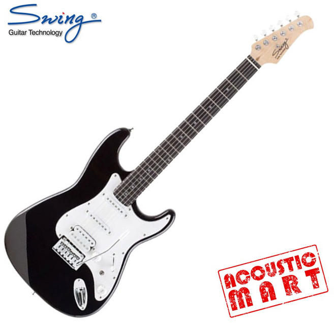 스윙 일렉기타 S-2 SE Black(Rosewood) 입문용기타, 1개