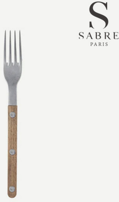 [사브르]비스트로 빈티지 티크 스몰포크(S-2368-019-1192), 단품, 1개