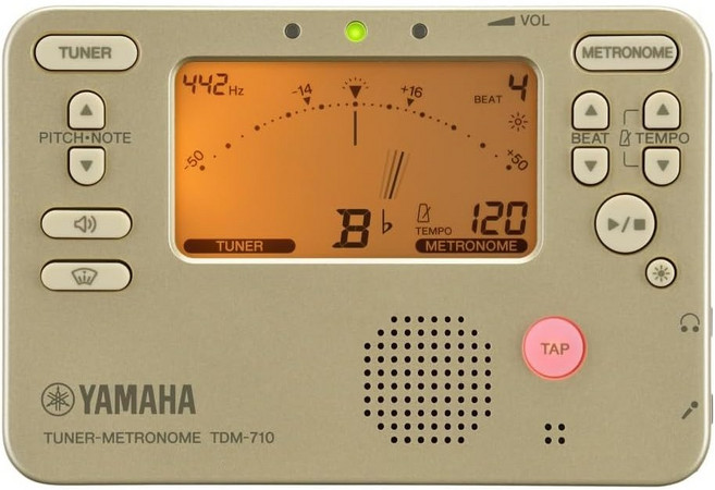 야마하 튜너 메트로놈 박자기 TDM-700G 골드, TDM-710 골드, 1개