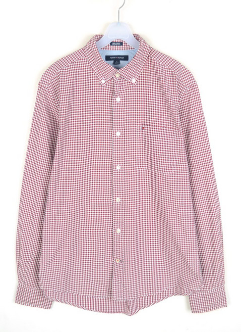 구제토미힐피거 남방 남성M 체크 셔츠 6572