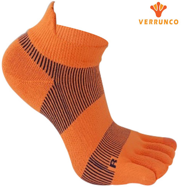 베룽코 스피너2 단목 마라톤 오리발가락(물집방지.무지외반증 통증완화), 형광오렌지, 1개