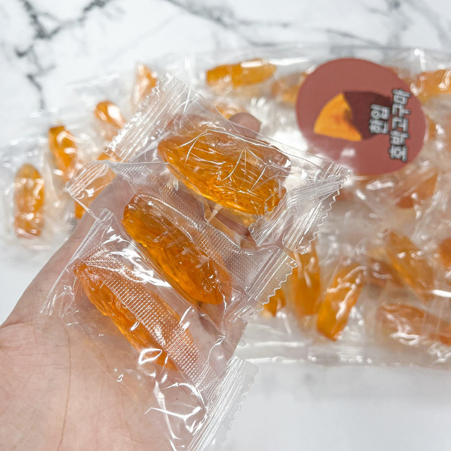 쫀득 탱글 디저트 간식 까먹는 호박고구마 젤리, 2개, 500g