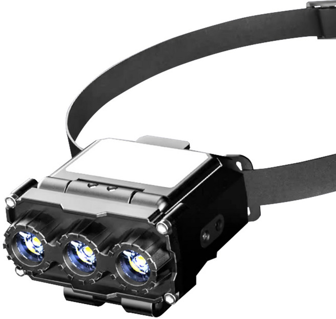 리와트 LED 캡라이트 최신형 C타입 경량 모션센서 벌레퇴치 등산 낚시 헤드랜턴 LC-27R, 1개, (2) 블랙