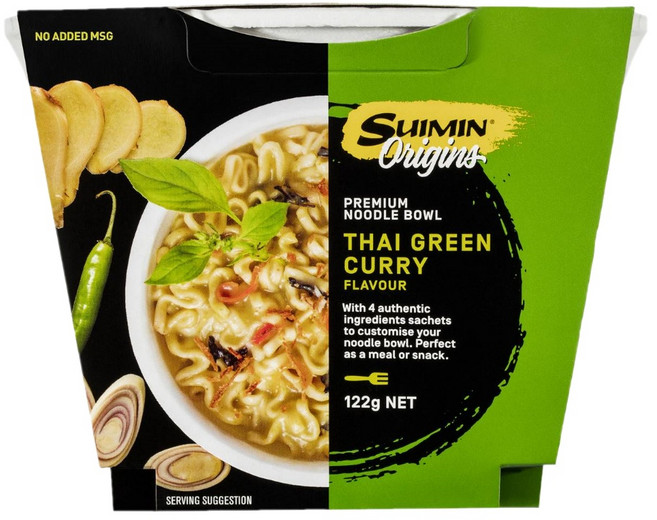 수이민 태국 그린커리맛 컵라면 122g Suimin Noodles Thai Green Curry, 1개, 1개