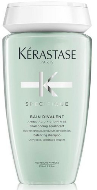 KÉRASTASE 케라스타즈 스페시픽 밸런싱 샴푸 지성 두피 및 모발용 두피의 기름기를 제거하고 건조한 모발 끝을 수분 공급, 1개