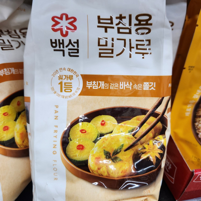 백설 부침용밀가루, 4개, 1kg
