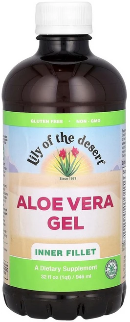 Lily of the Desert 알로에베라 젤 알로에 과육 946ml(32fl oz) Desert (릴리 오브 더 데저트), 946.352 ml, 1개, 946ml - 쿠팡