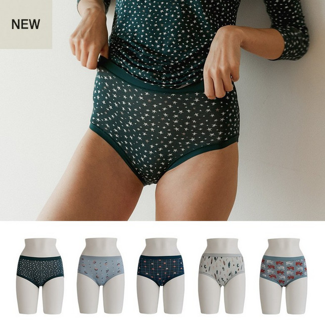 라페어 LAFFAIR 별 헤는 밤 인견 나염 팬티 5종 컬렉션 LWWFW243 455348