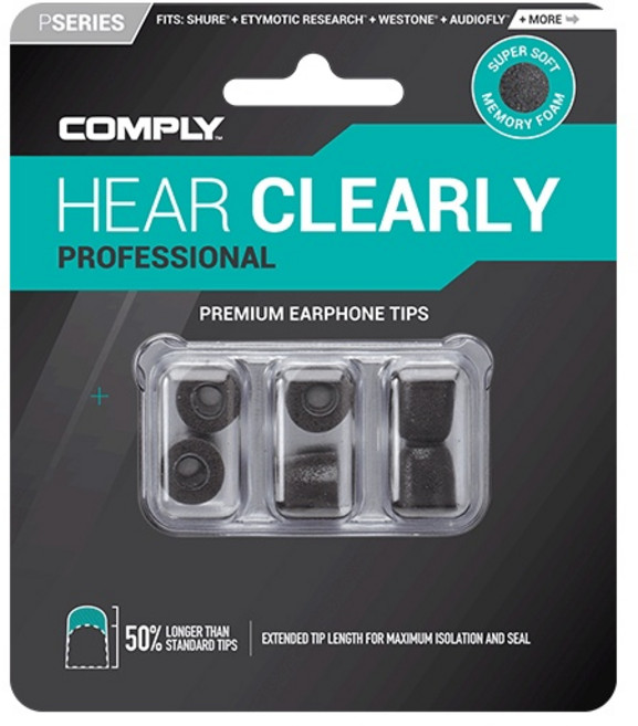 (comply) 슈어 이어폰 호환 폼팁 P-100 3쌍, P-100Large(뚱뚱함)