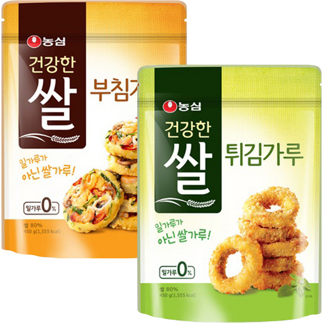 농심 건강한 쌀가루 450g(부침가루+튀김가루), 450g, 2개