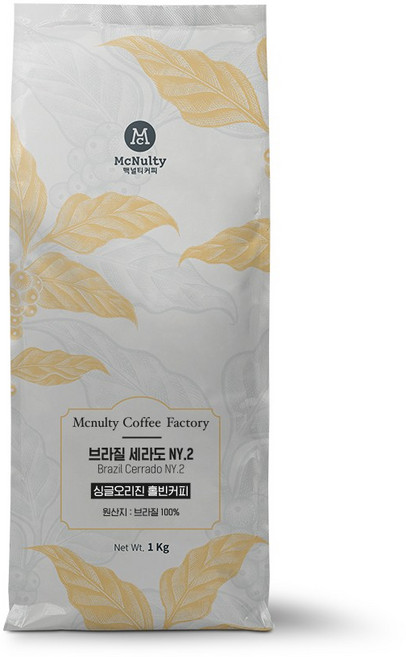 맥널티 브라질 세라도 NY.2 원두 1kg, 1개