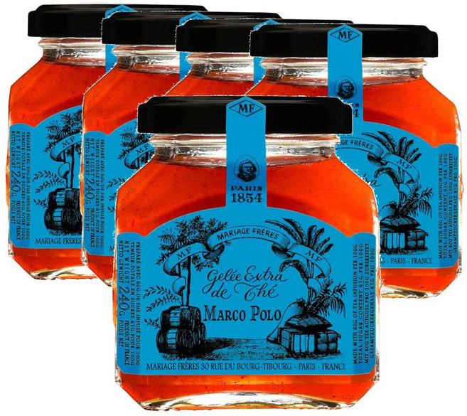 프랑스 마리아쥬프레르 Mariage Freres Marco Polo jelly 마르코폴로 엑스트라 티 차 젤리 240g, 5개