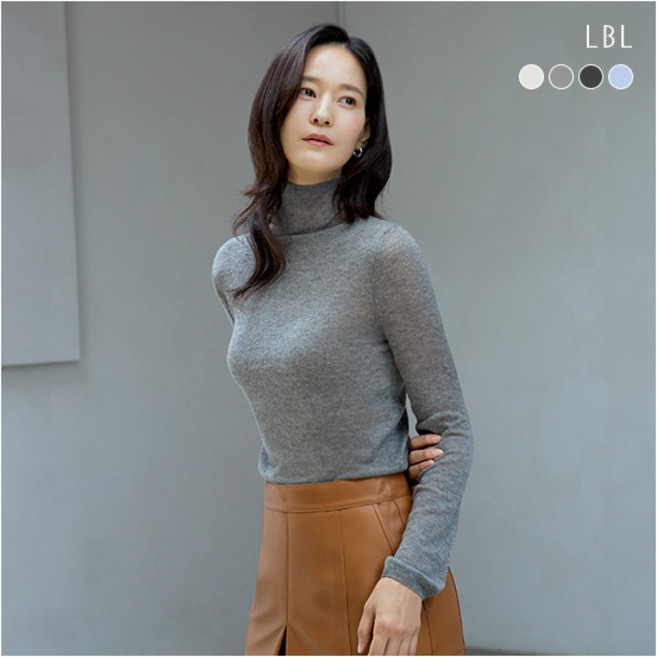 [LBL] 25FW 소모 캐시미어100 터틀넥 니트