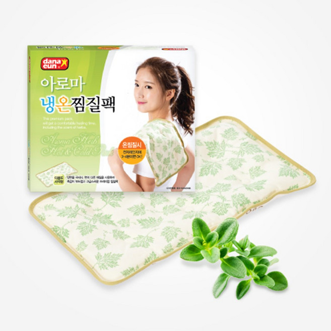 다나은 아로마 양면 냉온 찜질팩 사각, 1개