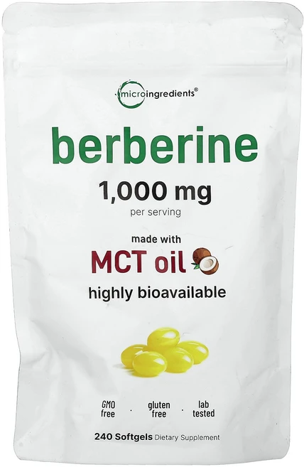 Micro Ingredients Berberine 240 Softgels (250 mg per Softgel), Micro Ingredients, Berberine, - 쿠팡