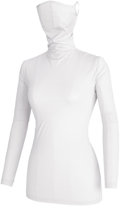 <투엘라> 여성 마스크넥 긴팔 티셔츠 / 썬쉴드 마스크 일체형 등산 아웃도어 골프 스포츠 레이어드 긴팔티